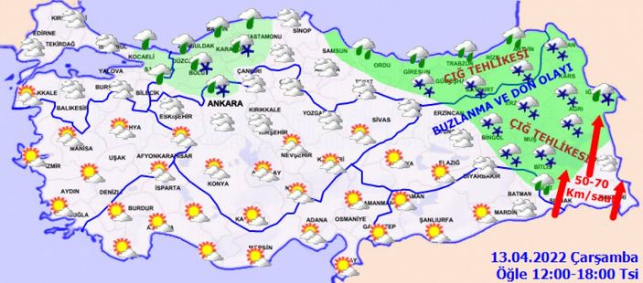 Meteoroloji'den yeni hava durumu raporu! Kaybolan umutlar değil gelmeyen bahar aranıyor...