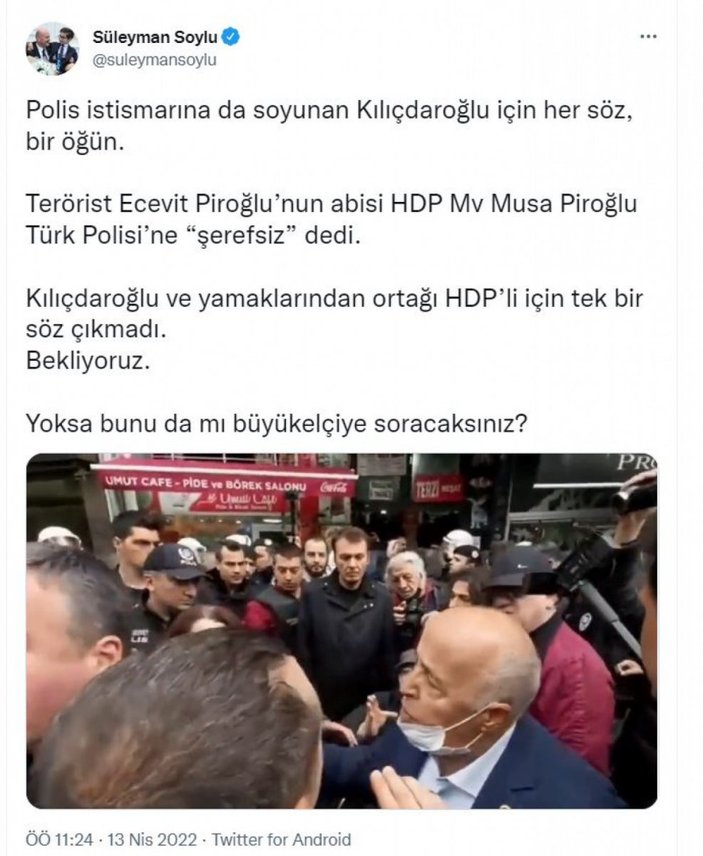 Süleyman Soylu'dan Kemal Kılıçdaroğlu'na HDP tepkisi