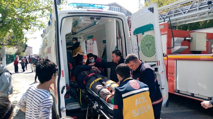 Tekirdağ'da eşini dinlemeyen adam, çıktığı çatıdan düştü