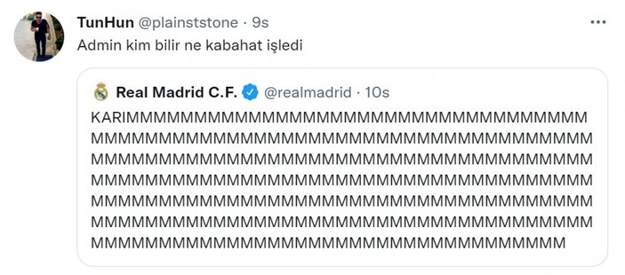 Real Madrid'in tweet'i sosyal medyada gündem oldu