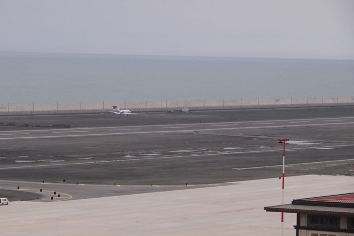 Rize-Artvin Havalimanı’nda ilk test uçuşu yapıldı