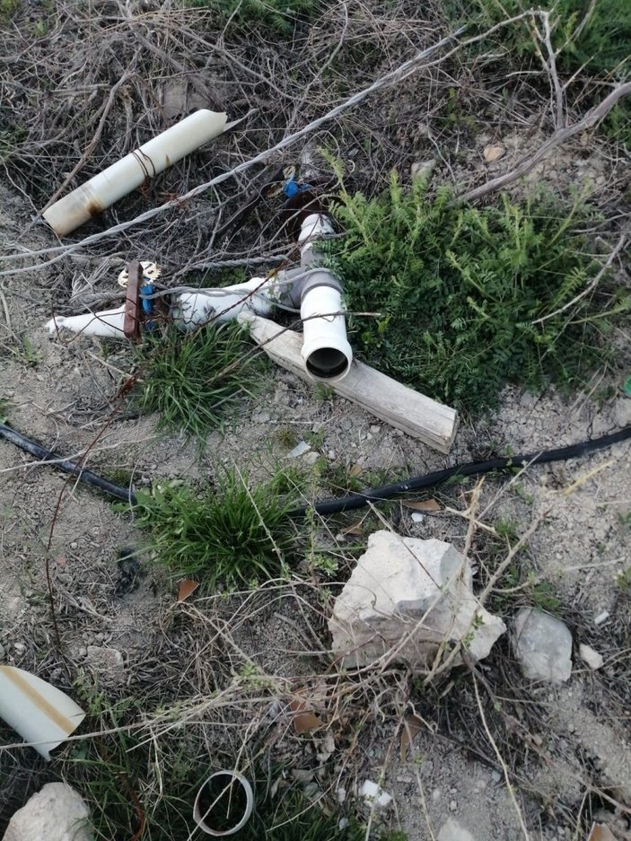 Malatya'daki mahallenin su pompalarını çaldılar