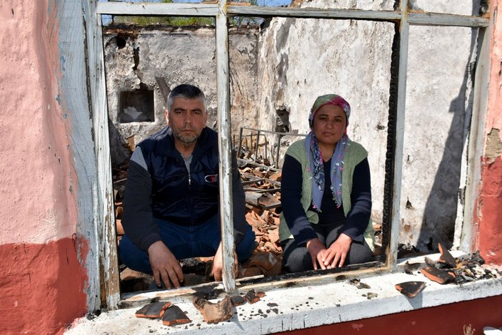 Edirne'de hem evleri hem tüp bebek paraları yanan Balcı çiftine yardım yağdı
