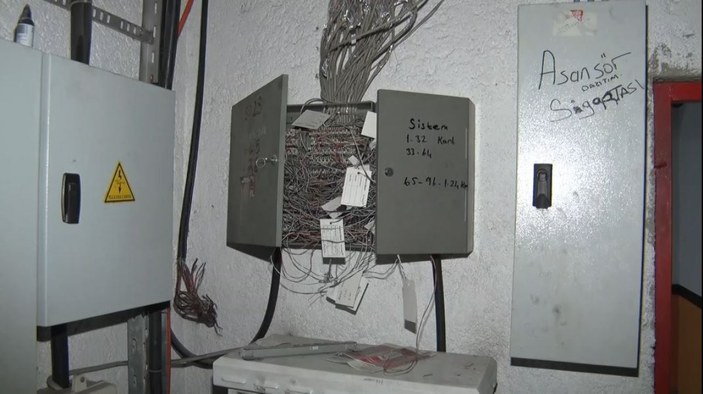 Kağıthane'de binaya giren hırsız elektrik kablolarını çaldı