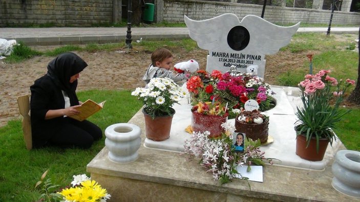 Mahra Melin Pınar’a mezarı başında doğum günü kutlaması