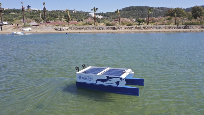 Aydın'da güneş enerjili deniz temizlik aracı üretildi