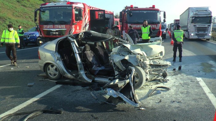 Çekmeköy'de korkunç kaza: Kamyona giren araçta 1 ölü