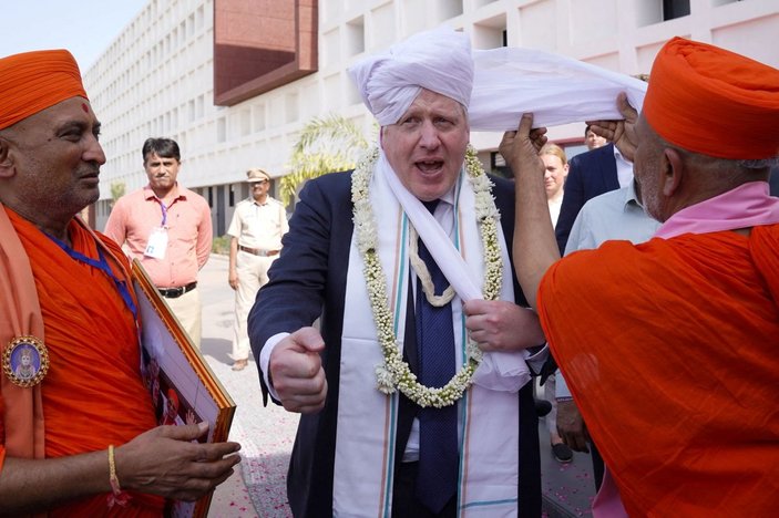 Boris Johnson'ın Hindistan temasları