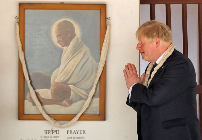 Boris Johnson'ın Hindistan temasları