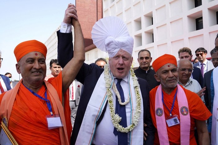 Boris Johnson'ın Hindistan temasları