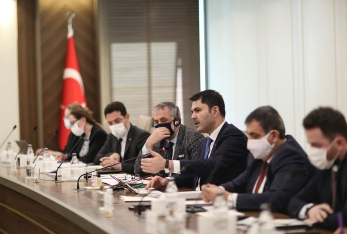 Murat Kurum, AB Komisyonu Başkan Yardımcısı Timmermans'ı kabul etti
