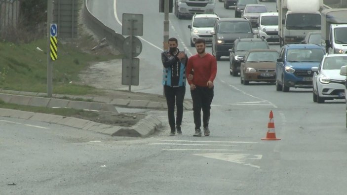Arnavutköy'de şoförler denetimden kaçarken yakalandı
