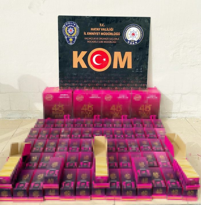i Hatay'da, gümrük kaçağı 840 cinsel içerikli ürün ele geçirildi