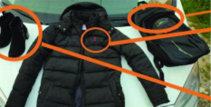 TÜGVA bombacısı kıyafetlerinden yakalandı