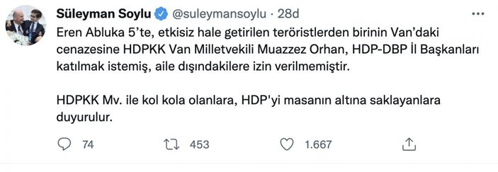 HDP'li vekil Muazzez Orhan, terörist cenazesine katılmak istedi