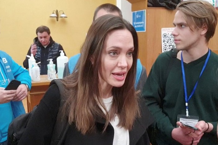 Angelina Jolie, Ukrayna'da görüntülendi