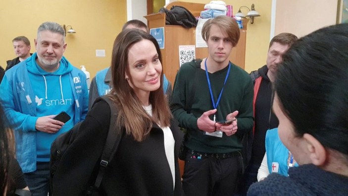 Angelina Jolie, Ukrayna'da görüntülendi
