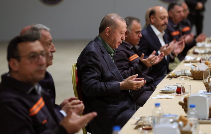 Cumhurbaşkanı Erdoğan, işçilerle iftar programında konuştu