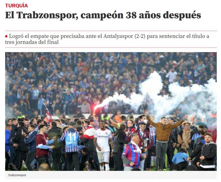 Trabzonspor, Avrupa manşetlerinde