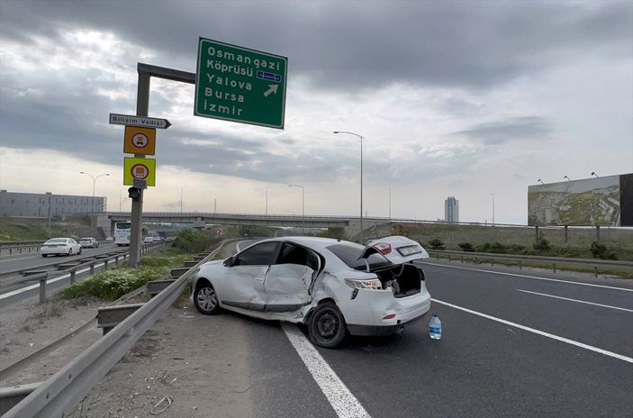 a Anadolu Otoyolu'nda kaza: 1 ölü 5 yaralı