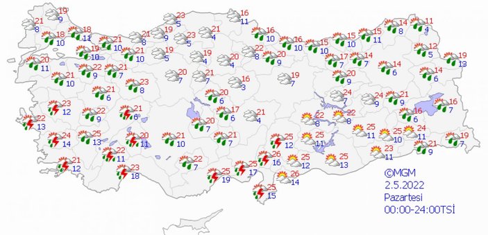 Ramazan Bayramı'nda yağışlı hava etkili olacak