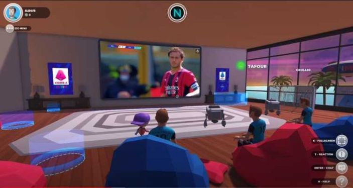 Milan - Fiorentina maçı Metaverse üzerinden izlendi