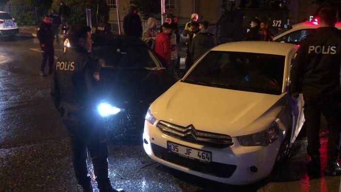Maltepe'de kaza yapan sürücüler kavgaya karıştı