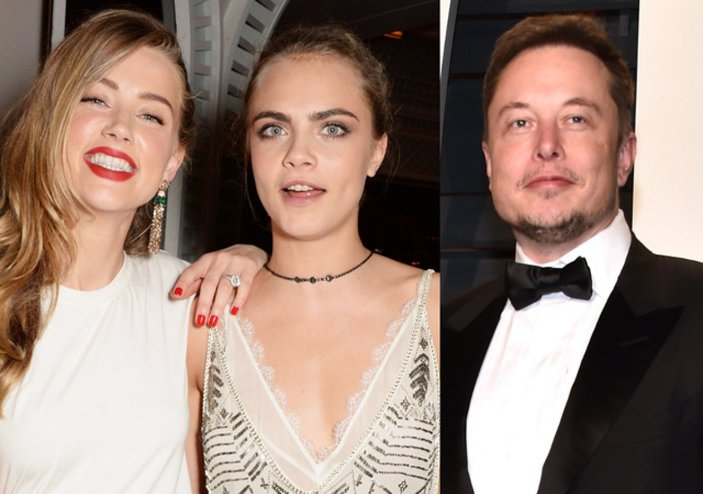 Johnny Depp, eşinin Elon Musk'la üçlü ilişkisini belgeledi