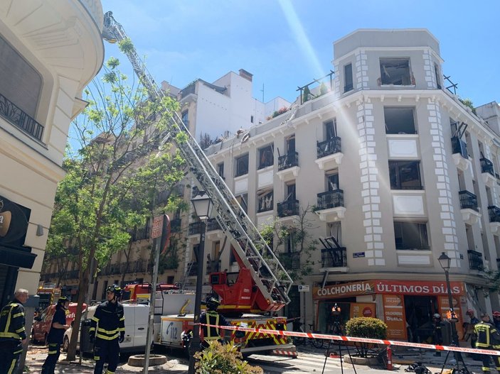 İspanya'nın başkenti Madrid'de patlama: 17 yaralı