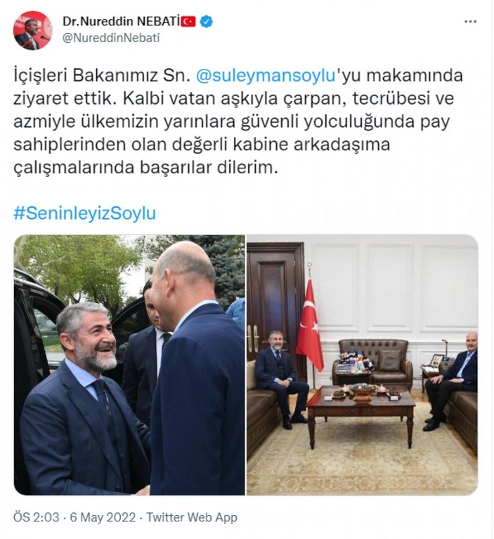 Süleyman Soylu'ya peş peşe destek ziyaretleri