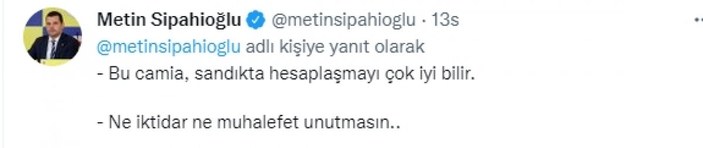Fenerbahçe'den Ekrem İmamoğlu'na cevap: Sandıkta hesaplaşırız