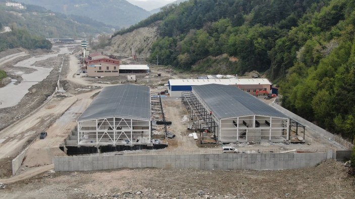 Kastamonu'da selin yıktığı sanayi siteleri yenilendi