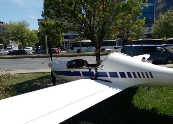 Tekirdağ'da tanıtım amaçlı meydana konulan uçak tahrip edildi
