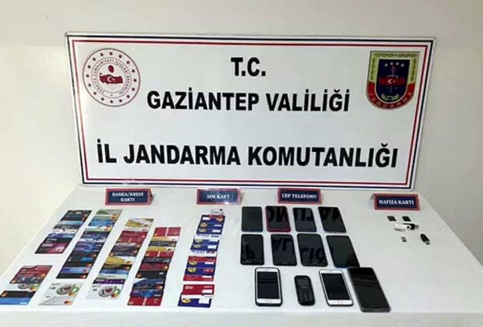 Gaziantep'te, çaldıkları kartlarla 1 milyon lira haksız kazanç sağlayanlara operasyon