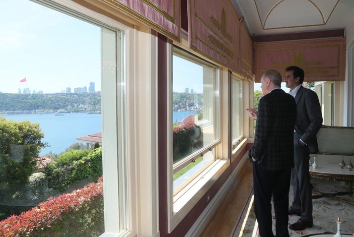 Cumhurbaşkanı Erdoğan, Katar Emiri Al Sani ile buluştu