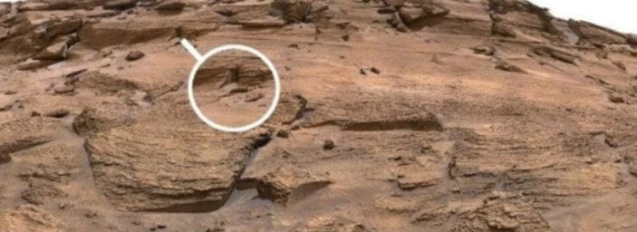 Mars'ta gizemli yapı keşfedildi