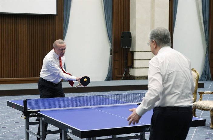 Cumhurbaşkanı Erdoğan ile Tokayev’in masa tenisi maçının hikayesi