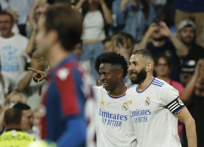 Real Madrid'den Levante'ye 6 gol