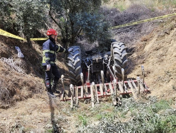 Aydın'da traktörün altında kalan sürücü hayatını kaybetti