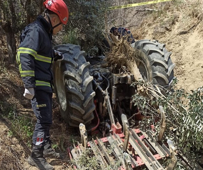 Aydın'da traktörün altında kalan sürücü hayatını kaybetti