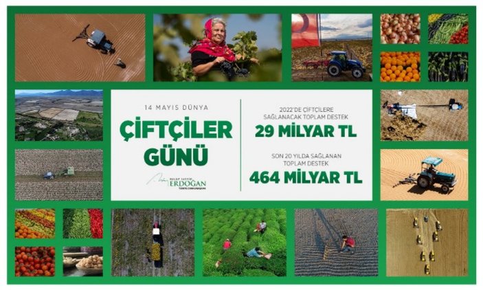 Cumhurbaşkanı Erdoğan'dan Çiftçiler Günü paylaşımı