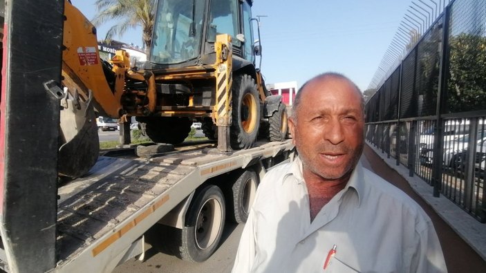 Antalya'da cezaevinden izinli çıkıp iş makinesi çalan hırsız yakalandı