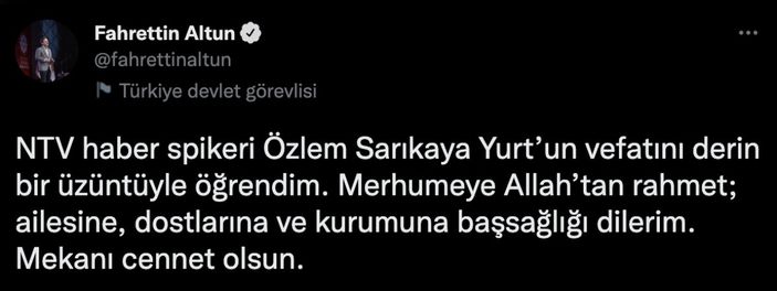 NTV spikeri Özlem Sarıkaya Yurt kansere yenik düştü