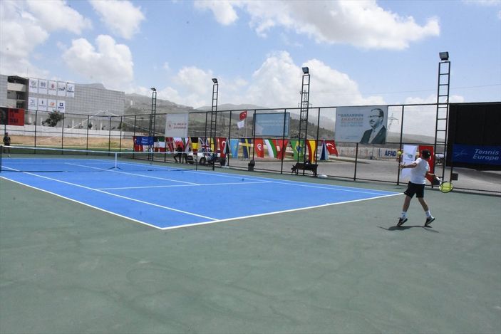 a Cudi Cup Uluslararası Tenis Turnuvası başladı