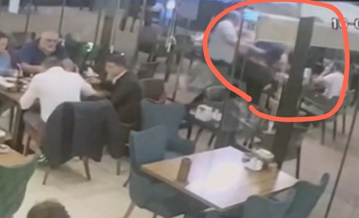 Samsun'da avukata saldırı kamerada