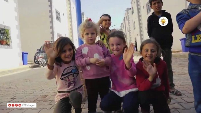 Türkiye'nin Suriye'nin kuzeyindeki çalışmalarını gösteren video
