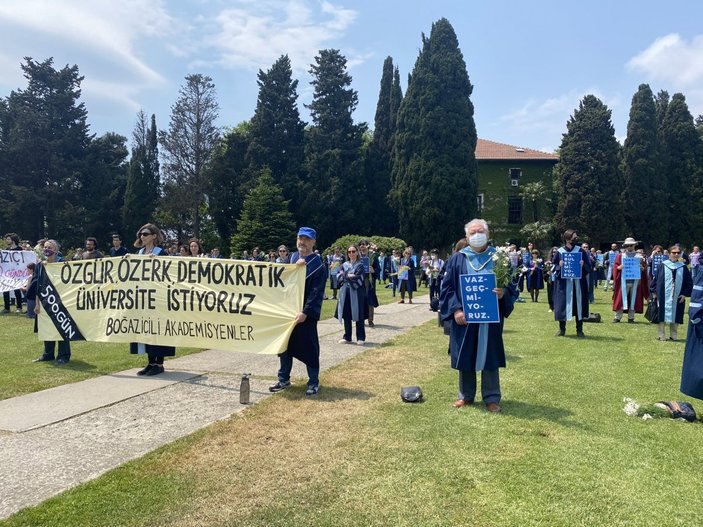 Boğaziçi Üniversitesi'ndeki eylemlerde 500'ncü güne girildi