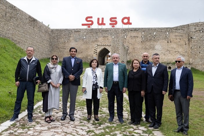 Mustafa Şentop, Azerbaycan'da Şuşa'yı ziyaret etti