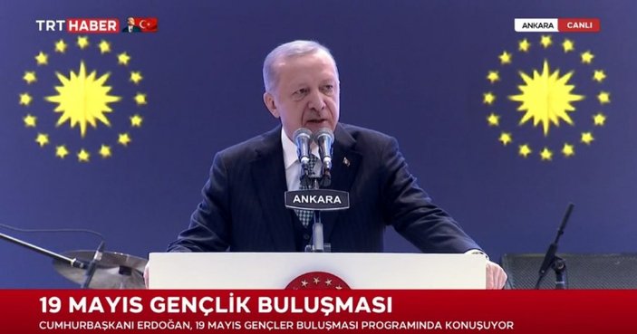 Cumhurbaşkanı Erdoğan, 19 Mayıs Gençlik Buluşması'na katıldı