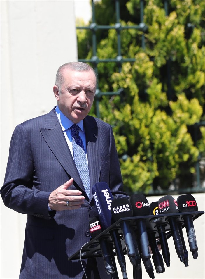Cumhurbaşkanı Erdoğan: Terör örgütlerinin NATO'ya girmesine evet diyemeyiz